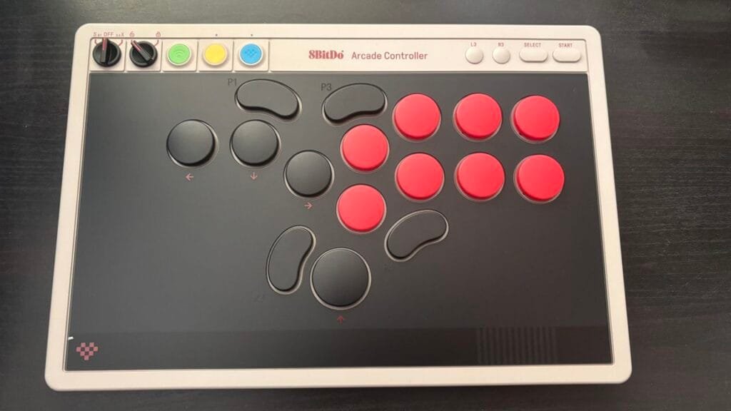 The 8BitDo Arcade Controller is a great introduction to leverless fighting game controllers