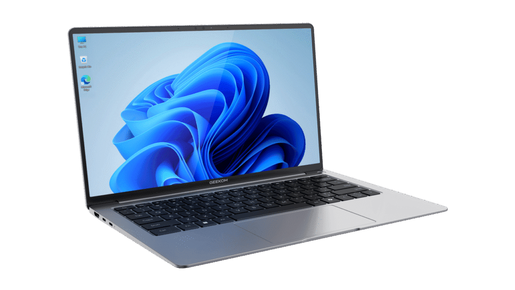 Geekom’s new laptop offers a bright and wide screen, impressive hardware – and weighs less than a bag of sugar
