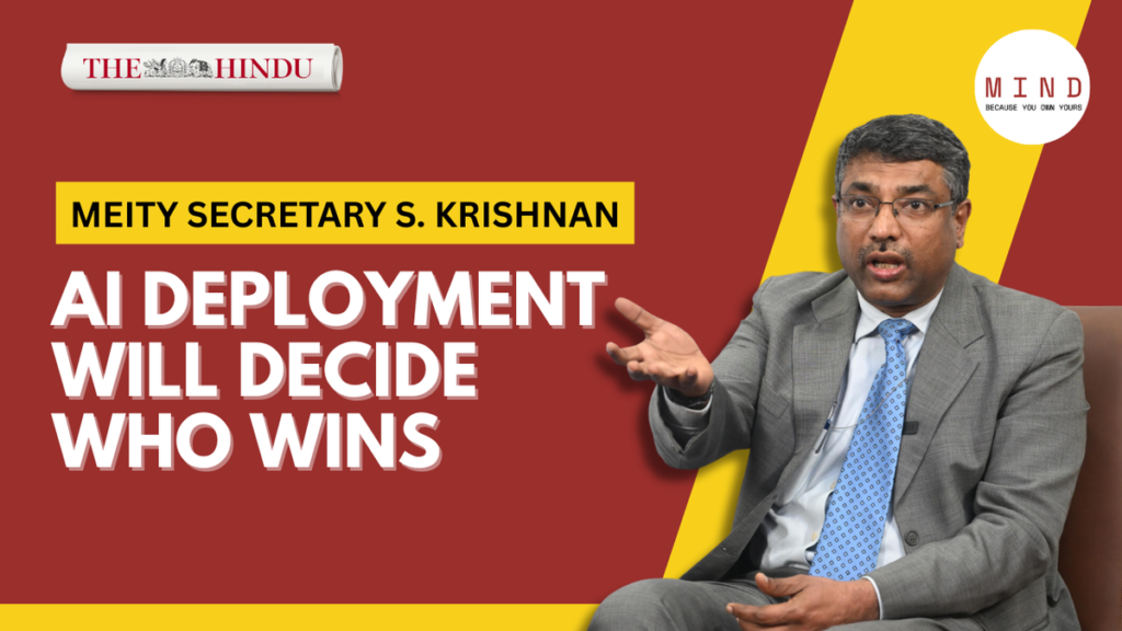 MeitY Secretary S. Krishnan: AI can create many more jobs than it takes away